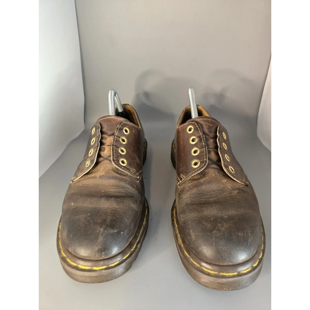 Vintage Dr. Martens 1561 Oxford Shoes Men's 8 Brown Leather Made in England